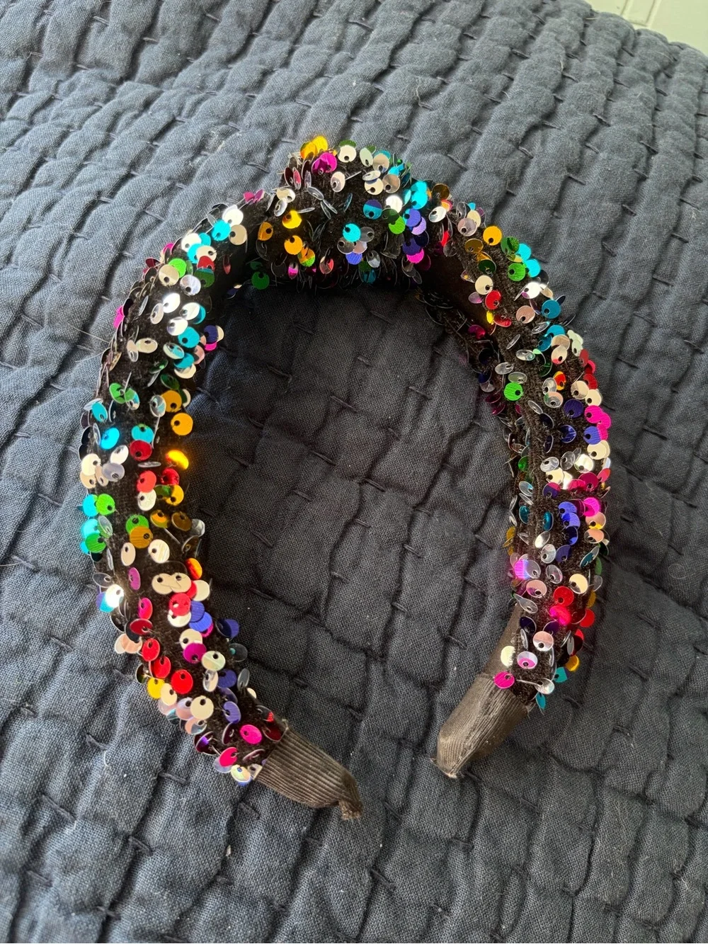 Confetti Party Sequin Topknot Headband - Multicolor